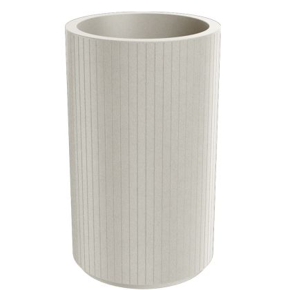 ROUND TALL PLASTIC FLOWER POT CORO 48X48X80 CM