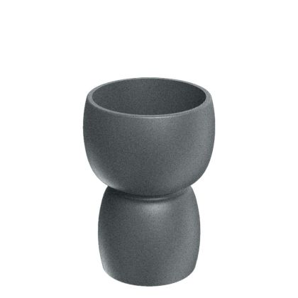 ROUND SMALL GRANITE PLASTIC FLOWER POT DUALA 30X30X40 CM