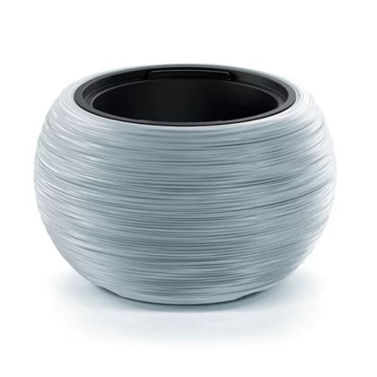 FURU BOWL LIGHT GREY PLASTIC FLOWER POT 38X23 CM