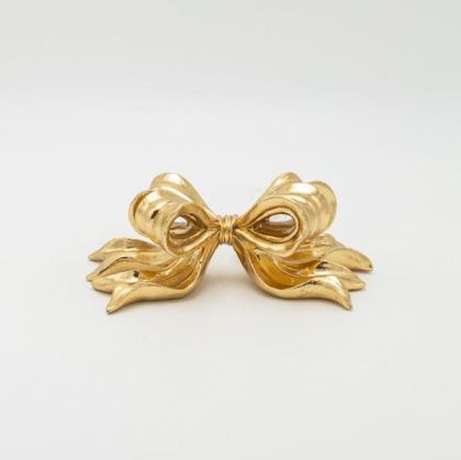 Polyresin bowl gold 18x10x6.5cm