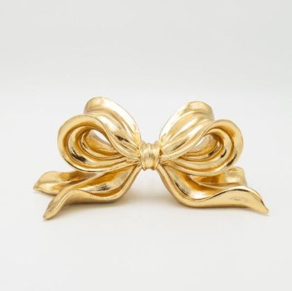 Polyresin bowl gold 26.5x13x10.5cm