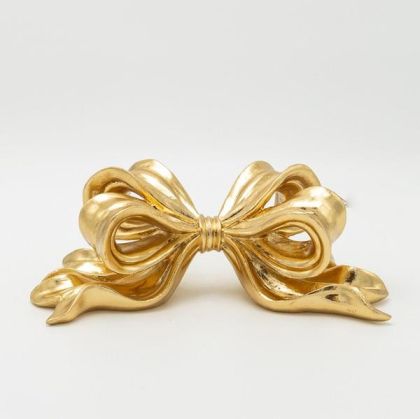 Polyresin bowl gold 27x14x9.5cm