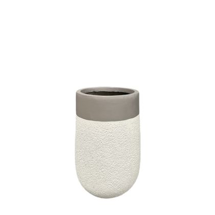 Small, lightweight cement pot Mpez, tall, mortar type - Φ23x36cm