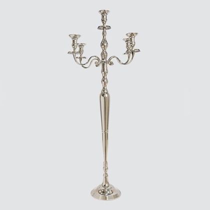 Metal candlestick with 5 positions 55x55x120cm