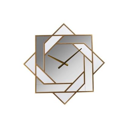Metal wall clock white-black 60x4x60cm