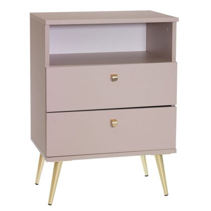 BEIGE NIGHTCARE TABLE 50X34X69CM