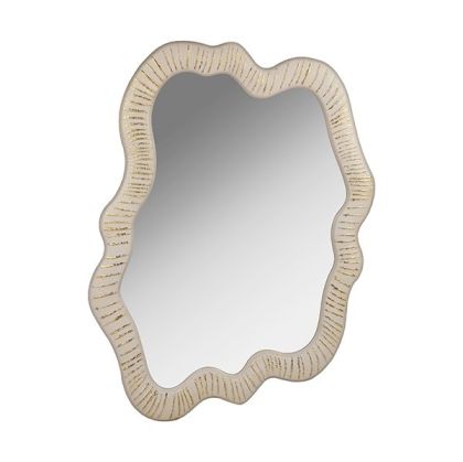 Wooden mirror beige 72x3x100cm