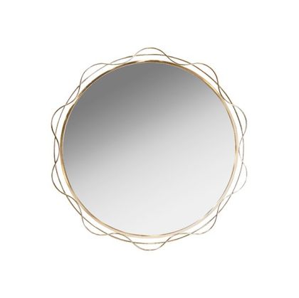 Gold metal mirror 80x80x2cm
