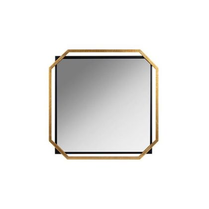 Mirror metallic black-gold 56x3x56cm