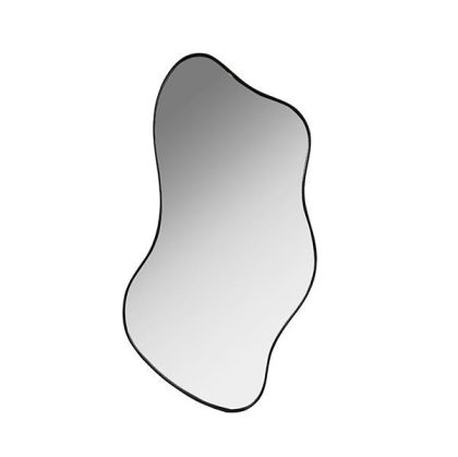 Mirror irregular metallic black 53x2x100cm