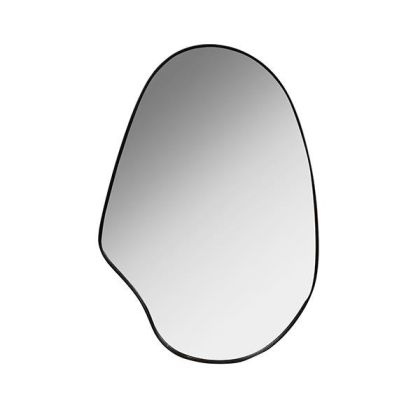 Mirror irregular metallic black 56x2.5x99cm