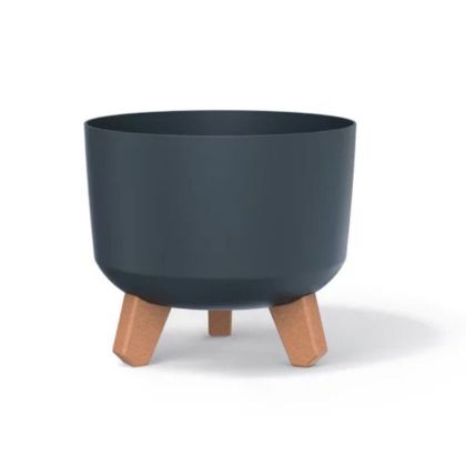 PLASTIC FLOWER POT GRACIA ANTHRACITE COLOR 20X20X17CM