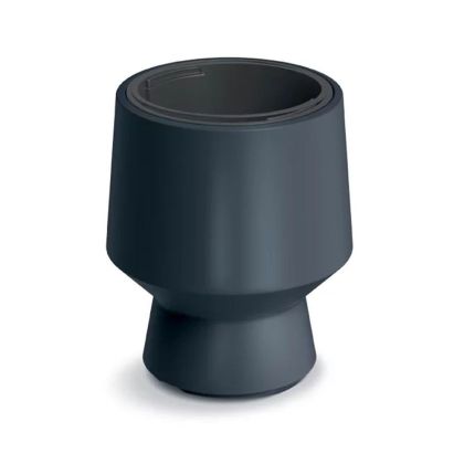 PLASTIC FLOWER POT HEOS ANTHRACITE, COLOR 27X32 CM