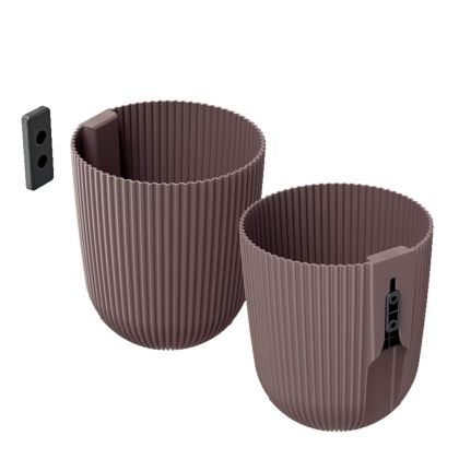 PLASTIC FLOWER POT MILLY WALL MARSALA