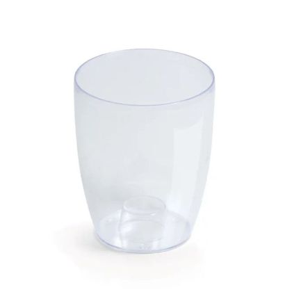 TRANSPARENT PLASTIC ORCHID POT COUBI, 13X16 CM
