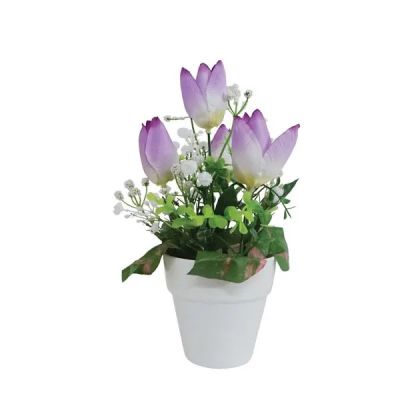 Flowerpot Fl-9 with purple stop - height 22 cm