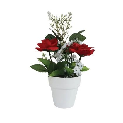 Flowerpot Fl-9 with red artier - height 22 cm
