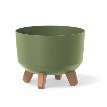 FLOWER POT GRACIA, WHITE COLOR, PLASTIC, 24X24X19 CM