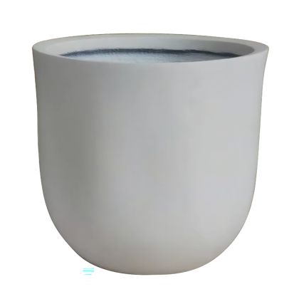 Flower pot-18 ivory white