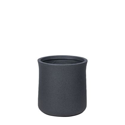 Black granite fiberclay pot, medium - Φ35.5x37.5cm