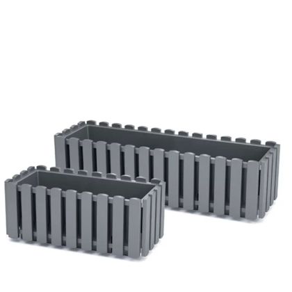 BOARDEE FENCYCASE PLANTING BOX, GREY, STONE, 58X18X16 CM