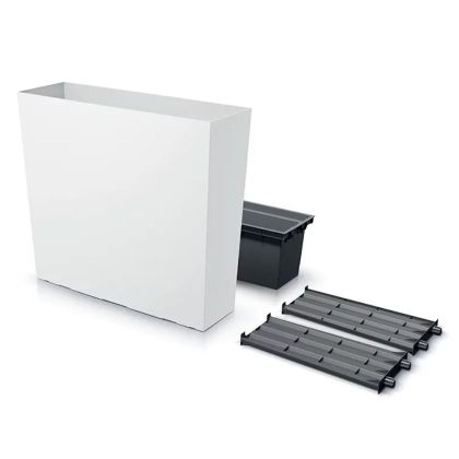 PLANTING BOX URBI CASE T, WHITE, PLASTIC, 77X23.5X68 CM
