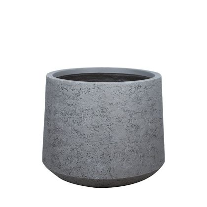 Gray cement pot conical, short, large - Φ55x44cm