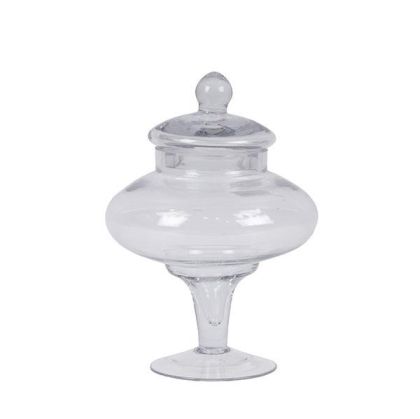 Sweet jar transparent 19.5x19.5x23cm
