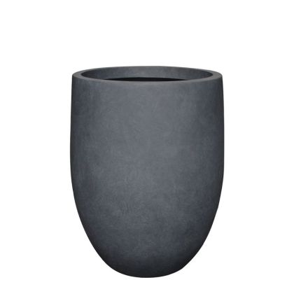Medium pot, made of lightweight cement, carbon, cylindrical - Φ55x69cm