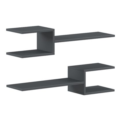 WALL SHELF GALLER ANTHRACITE 79X19.5X18CM