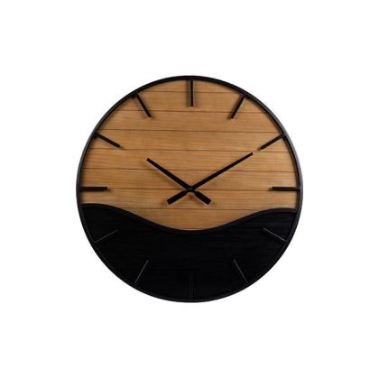 Wall clock, black, 60x4x60cm