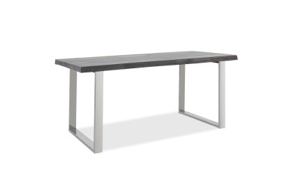 ТРАПЕЗНА МАСА FALAN ПЛОТ МАНГОВО ДЪРВО 5CM ИНОКСОВИ КРАКА 180X90X77.5CM