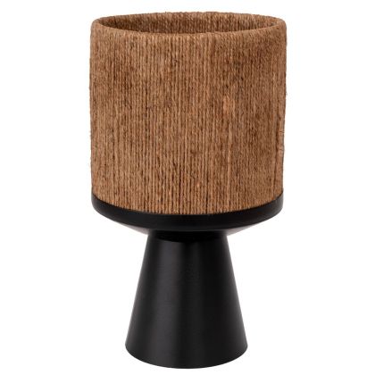 BLACK METAL FLOWER POT 24X40 CM
