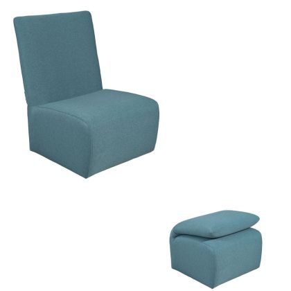 Armchair with folding backrest