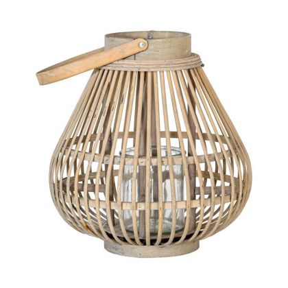 Bamboo lantern FL038 gray color 30X32CM