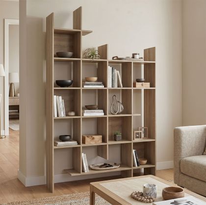 Manco Sonoma Bookcase 122x25.5x188cm
