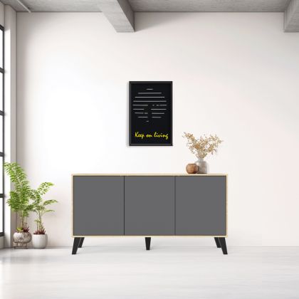 Buffet Billy sonoma-anthracite 149x40x77cm