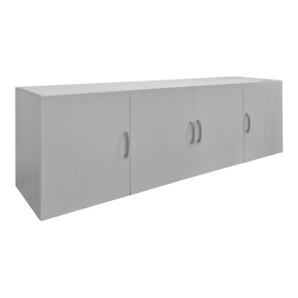 Wardrobe Alvia with four doors, white, 200x51x60 cm