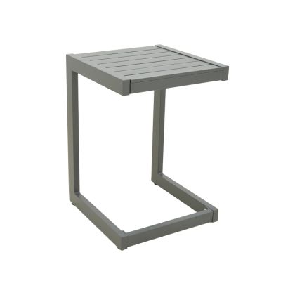 Aluminum table Aether in anthracite color 37.5x36.5x53cm