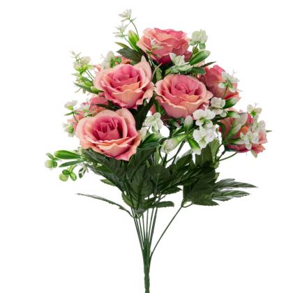 Decorative pink roses