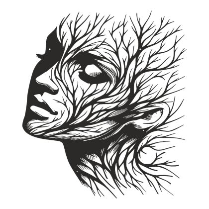 Wall decoration Solfy black metal 80x0.15x80cm