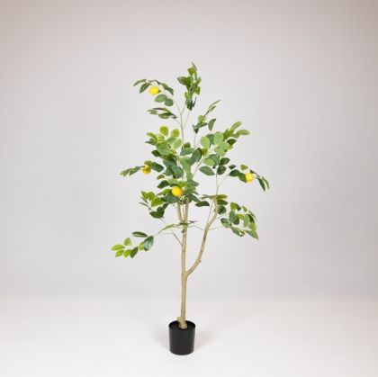 Artificial lemon tree with plastic pot fabric-plastic-iron 120 cm