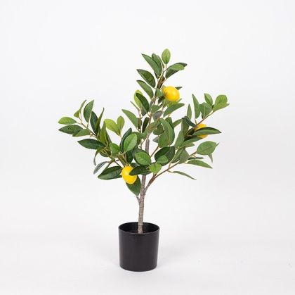 Artificial lemon tree with plastic pot fabric-plastic-iron 60 cm