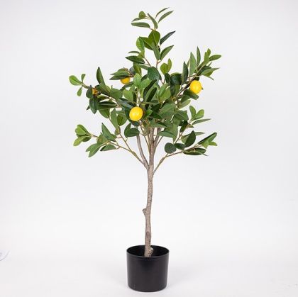 Artificial lemon tree with plastic pot fabric-plastic-iron 90 cm