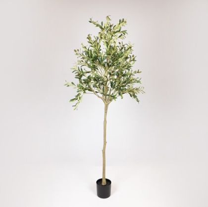 Artificial olive tree with plastic pot fabric-plastic-iron 180 cm