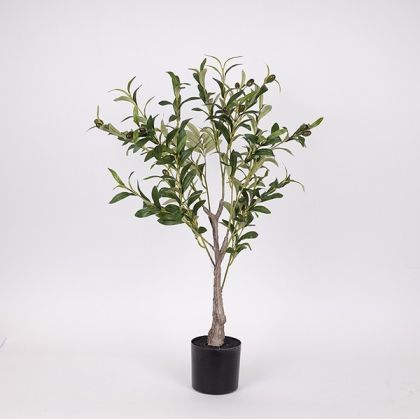 Artificial olive tree with plastic pot fabric-plastic-iron 65 cm