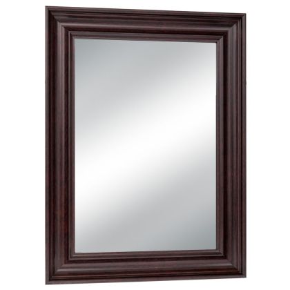 Brown plastic rectangular mirror (wood effect) 80X120 cm