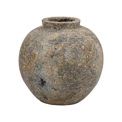 Ceramic vase FL3115 color gray - brown - brown 29X30CM