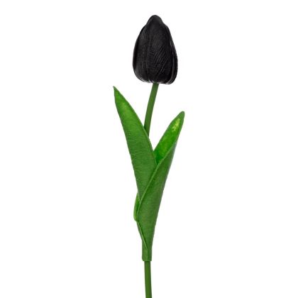 Black tulip branch 33 cm