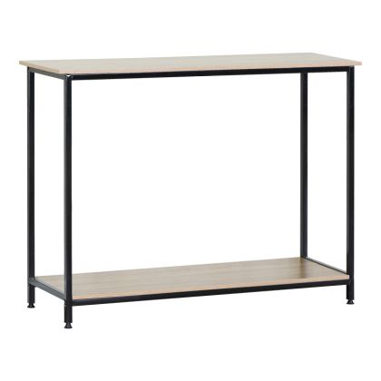 Console Shima oak - black metal 106x35x81cm
